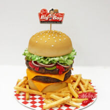 Double Cheeseburger Cake
