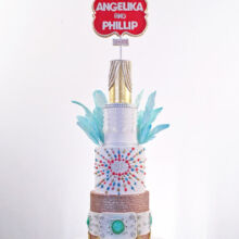 VINTAGE VEGAS - ELVIS AND SHOWGIRLS - covered in edible jewels and handmade decorations. Featured on Food Network RIDICULOUS CAKES